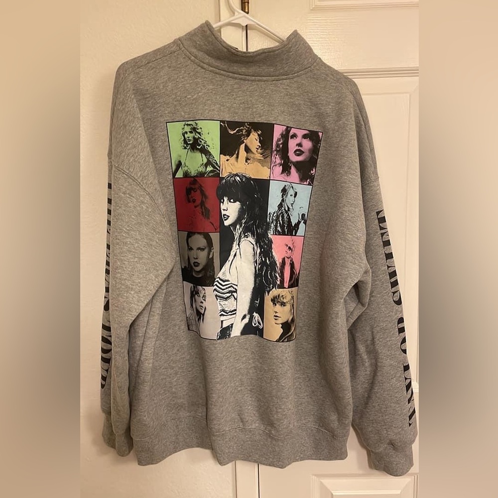 Gray quarter zip Taylor swift